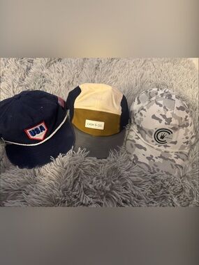 3 Used Cash & Co Toddler Snapback Hats